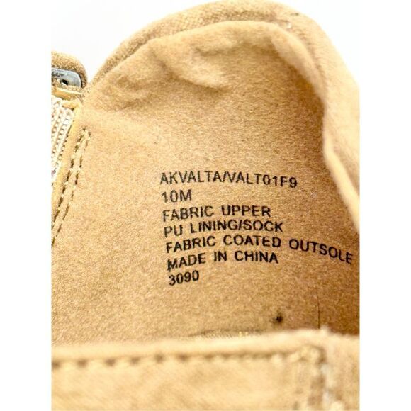 Anne Klein Sandals Womens Size 10 Tan Crossover Block Heel Open Toe Heels - Picture 8 of 10